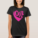 Recherche de pink heart tshirts Mignonne