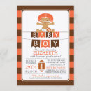 Recherche de sports baby shower garçon invitations Football