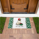 Search for pug christmas doormats Santa claus