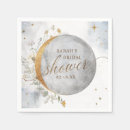 Recherche de lune et étoile serviettes Baby shower