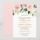 Search for pink and gold engagement party invitations Floral