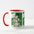 Search for vintage snowman mugs Retro