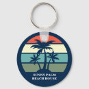 Search for blue palm tree keychains Beach house