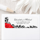 Search for flourishes return address labels Red
