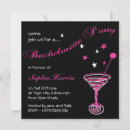 Recherche de martini bachelorette party invitations Gris