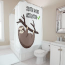Search for sloth shower curtains Lazy