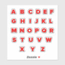 Search for letter z stickers A to z