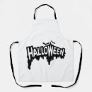 Search for black halloween aprons Horror