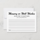 Search for memory note cards Funeral