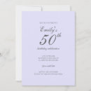 Search for minimalist 50th birthday invitations Chic