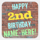 Search for two years old stickers Second birthday