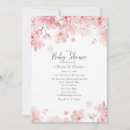 Search for pink cherry blossom baby shower invitations Japanese