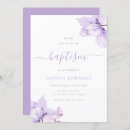 Search for purple christening invitations Girls baptism