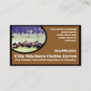 Search for cattle business cards Cowboy