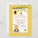 Search for bee birth announcement cards Girl