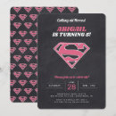 Search for supergirl invitations Super hero