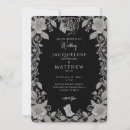Search for black lace invitations Rustic