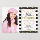 Search for rose gold surprise birthday invitations Party