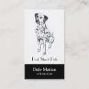 Recherche de chien dalmatien cartes visite Vétérinaire