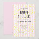 Search for white baby girl shower invitations Stripes