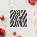 Search for zebra stripe napkins Chic