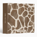 Search for giraffe pattern binders Animal