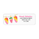 Search for popsicle return address labels Watercolor