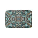 Search for brown and turquoise bath mats Green