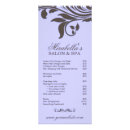 Search for spa menu rack cards Salon