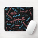 Recherche de couple tapis souris Monogramme