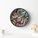 Recherche de tordue horloges Abstrait