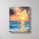 Search for palm tree canvas prints Ocean
