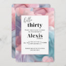 Search for cotton birthday invitations Pastel