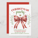 Search for bow christmas invitations Red green
