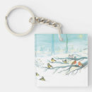 Search for winter bird keychains Festive