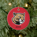 Search for cougars ornaments Dedicated siue fan christmas