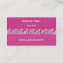 Search for pink zebra business cards Trendy