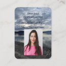 Search for remember business cards In loving memory