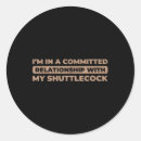 Search for badminton club stickers Shuttlecock