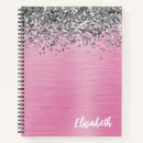 Search for pink glitter notebooks Elegant