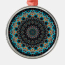 Recherche de mandala bleu ornements Noir