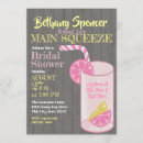 Search for pink lemonade bridal shower invitations Lemons