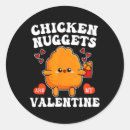 Search for chicken nugget stickers Love valentine