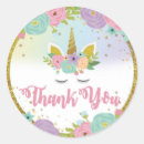 Search for unicorn thank you stickers Baby