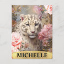 Search for pink leopard postcards Watercolor