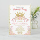 Search for princess crown invitations Blush floral
