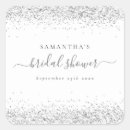 Search for silver glitter bridal shower stickers Sparkle