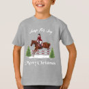 Recherche de cheval à noël tshirts Pour enfants