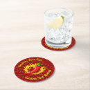 Recherche de transparent dessous de verres Rouge