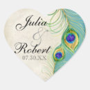 Search for peacock feather wedding stickers Feathers